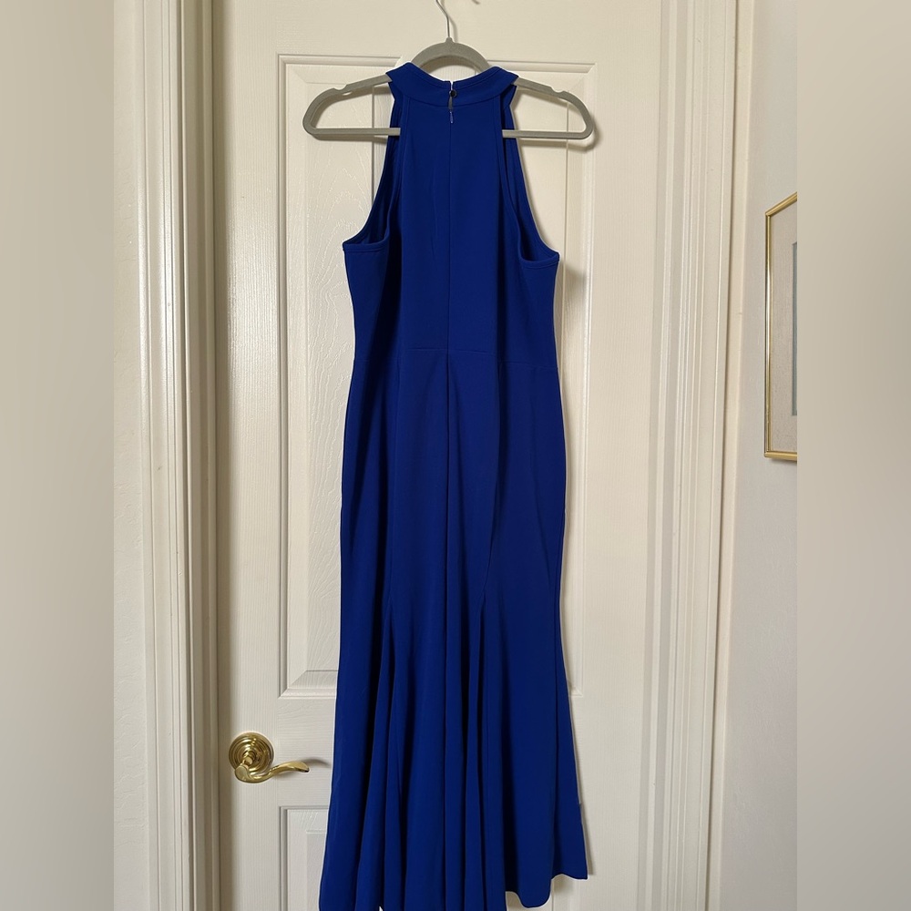 Woosea Sleeveless Halter Neck Mermaid Cocktail Maxi Dress Royal Blue NWT - Picture 8 of 11